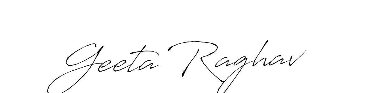 Antro_Vectra is a professional signature style that is perfect for those who want to add a touch of class to their signature. It is also a great choice for those who want to make their signature more unique. Get Geeta Raghav name to fancy signature for free. Geeta Raghav signature style 6 images and pictures png