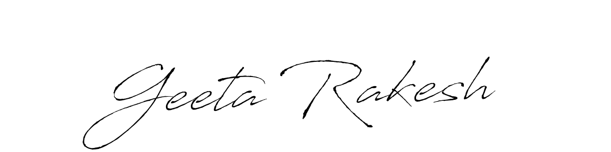 Also we have Geeta Rakesh name is the best signature style. Create professional handwritten signature collection using Antro_Vectra autograph style. Geeta Rakesh signature style 6 images and pictures png