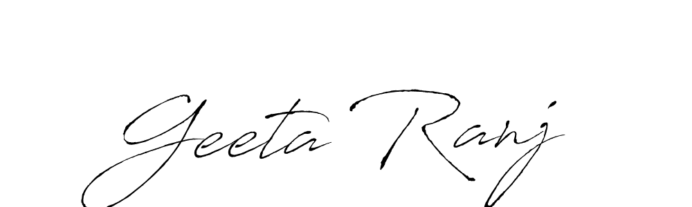 Design your own signature with our free online signature maker. With this signature software, you can create a handwritten (Antro_Vectra) signature for name Geeta Ranj. Geeta Ranj signature style 6 images and pictures png