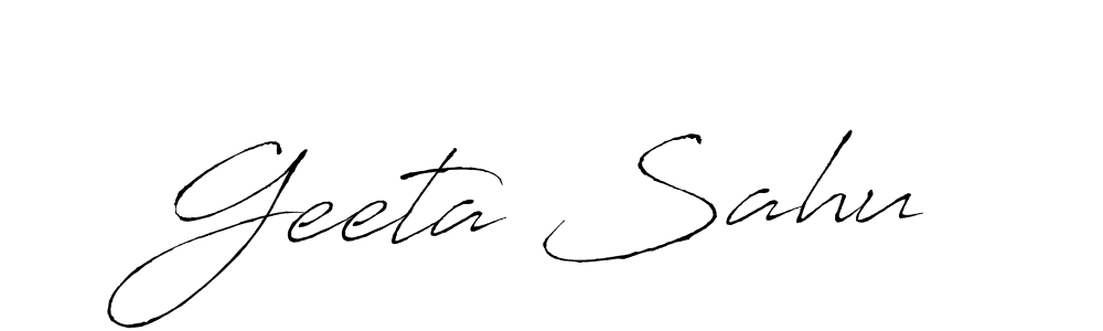 Also we have Geeta Sahu name is the best signature style. Create professional handwritten signature collection using Antro_Vectra autograph style. Geeta Sahu signature style 6 images and pictures png