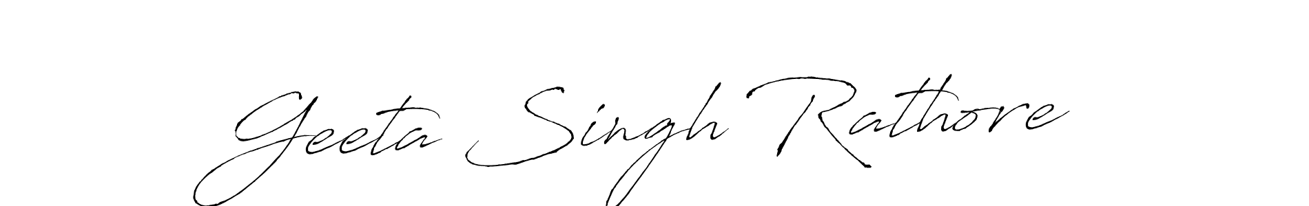 Geeta Singh Rathore stylish signature style. Best Handwritten Sign (Antro_Vectra) for my name. Handwritten Signature Collection Ideas for my name Geeta Singh Rathore. Geeta Singh Rathore signature style 6 images and pictures png