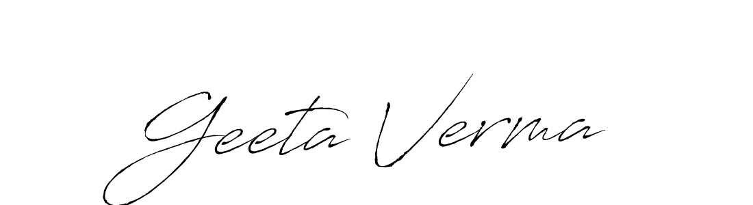 Make a beautiful signature design for name Geeta Verma. Use this online signature maker to create a handwritten signature for free. Geeta Verma signature style 6 images and pictures png