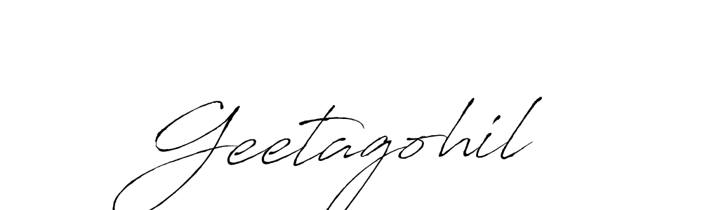 Make a beautiful signature design for name Geetagohil. Use this online signature maker to create a handwritten signature for free. Geetagohil signature style 6 images and pictures png