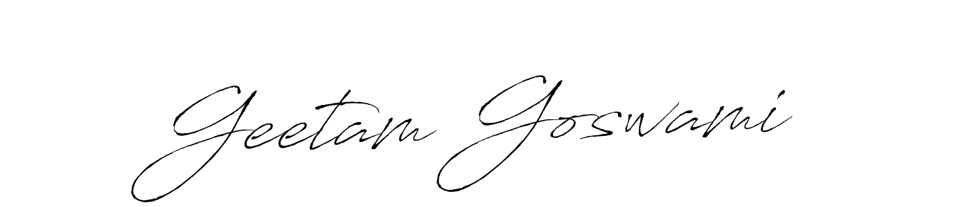 It looks lik you need a new signature style for name Geetam Goswami. Design unique handwritten (Antro_Vectra) signature with our free signature maker in just a few clicks. Geetam Goswami signature style 6 images and pictures png