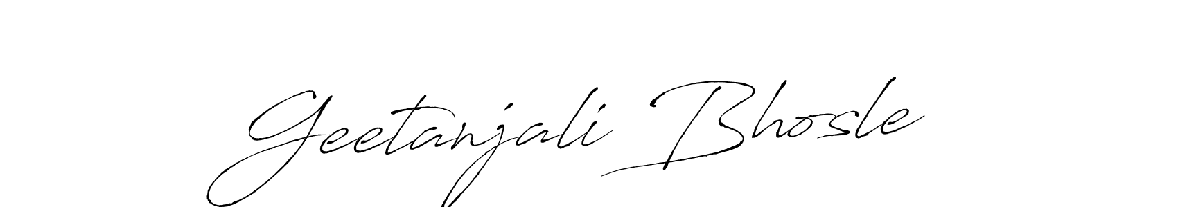 Design your own signature with our free online signature maker. With this signature software, you can create a handwritten (Antro_Vectra) signature for name Geetanjali Bhosle. Geetanjali Bhosle signature style 6 images and pictures png