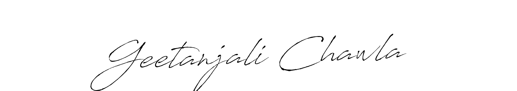 Create a beautiful signature design for name Geetanjali Chawla. With this signature (Antro_Vectra) fonts, you can make a handwritten signature for free. Geetanjali Chawla signature style 6 images and pictures png