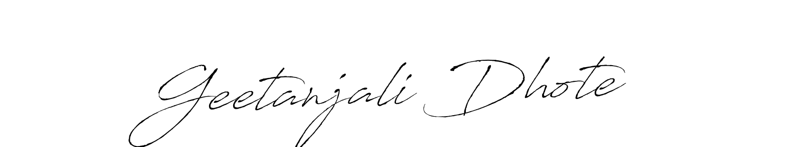 Geetanjali Dhote stylish signature style. Best Handwritten Sign (Antro_Vectra) for my name. Handwritten Signature Collection Ideas for my name Geetanjali Dhote. Geetanjali Dhote signature style 6 images and pictures png