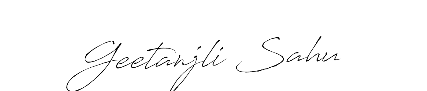 Geetanjli Sahu stylish signature style. Best Handwritten Sign (Antro_Vectra) for my name. Handwritten Signature Collection Ideas for my name Geetanjli Sahu. Geetanjli Sahu signature style 6 images and pictures png