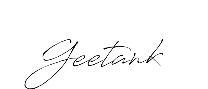 Also we have Geetank name is the best signature style. Create professional handwritten signature collection using Antro_Vectra autograph style. Geetank signature style 6 images and pictures png