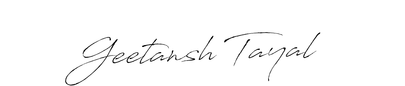 How to make Geetansh Tayal name signature. Use Antro_Vectra style for creating short signs online. This is the latest handwritten sign. Geetansh Tayal signature style 6 images and pictures png