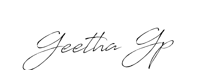 You should practise on your own different ways (Antro_Vectra) to write your name (Geetha Gp) in signature. don't let someone else do it for you. Geetha Gp signature style 6 images and pictures png
