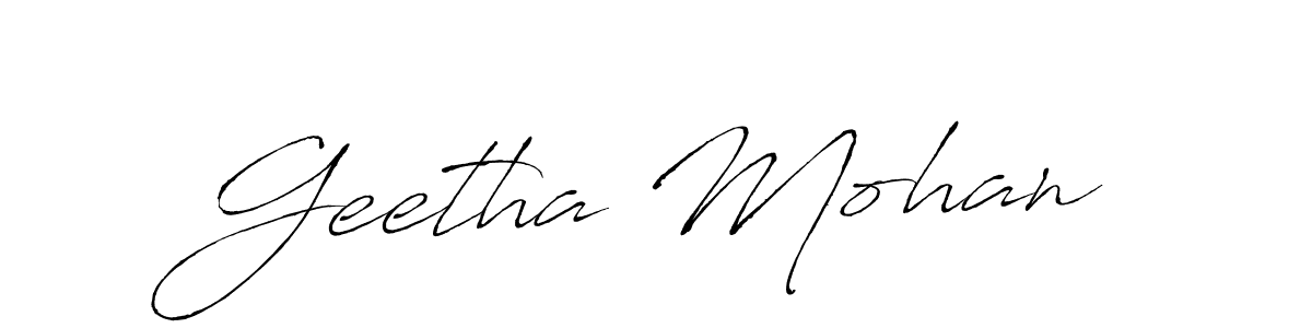 You should practise on your own different ways (Antro_Vectra) to write your name (Geetha Mohan) in signature. don't let someone else do it for you. Geetha Mohan signature style 6 images and pictures png