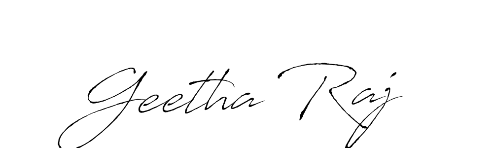 It looks lik you need a new signature style for name Geetha Raj. Design unique handwritten (Antro_Vectra) signature with our free signature maker in just a few clicks. Geetha Raj signature style 6 images and pictures png