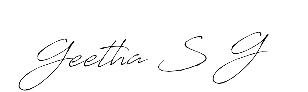 Antro_Vectra is a professional signature style that is perfect for those who want to add a touch of class to their signature. It is also a great choice for those who want to make their signature more unique. Get Geetha S G name to fancy signature for free. Geetha S G signature style 6 images and pictures png