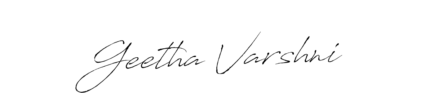 The best way (Antro_Vectra) to make a short signature is to pick only two or three words in your name. The name Geetha Varshni include a total of six letters. For converting this name. Geetha Varshni signature style 6 images and pictures png