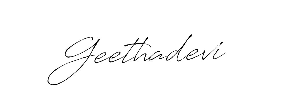 It looks lik you need a new signature style for name Geethadevi. Design unique handwritten (Antro_Vectra) signature with our free signature maker in just a few clicks. Geethadevi signature style 6 images and pictures png