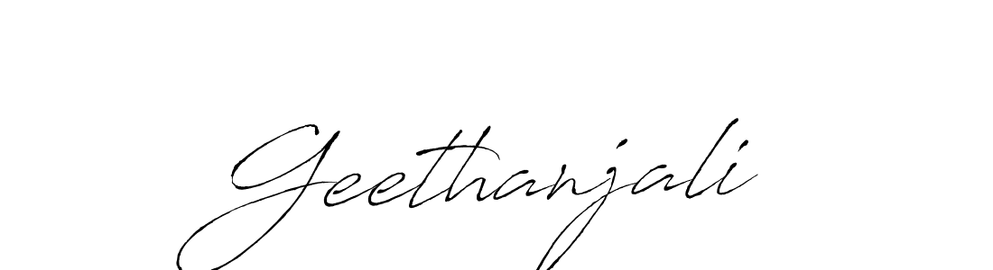 Also we have Geethanjali name is the best signature style. Create professional handwritten signature collection using Antro_Vectra autograph style. Geethanjali signature style 6 images and pictures png