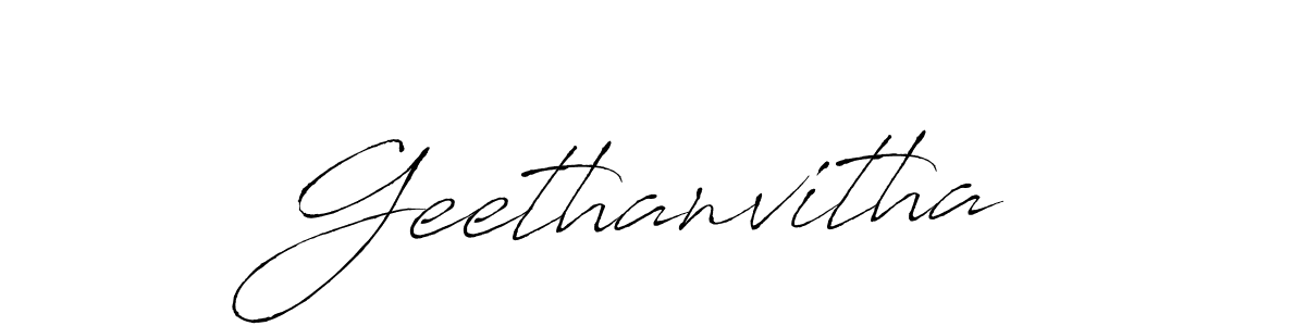 How to Draw Geethanvitha signature style? Antro_Vectra is a latest design signature styles for name Geethanvitha. Geethanvitha signature style 6 images and pictures png