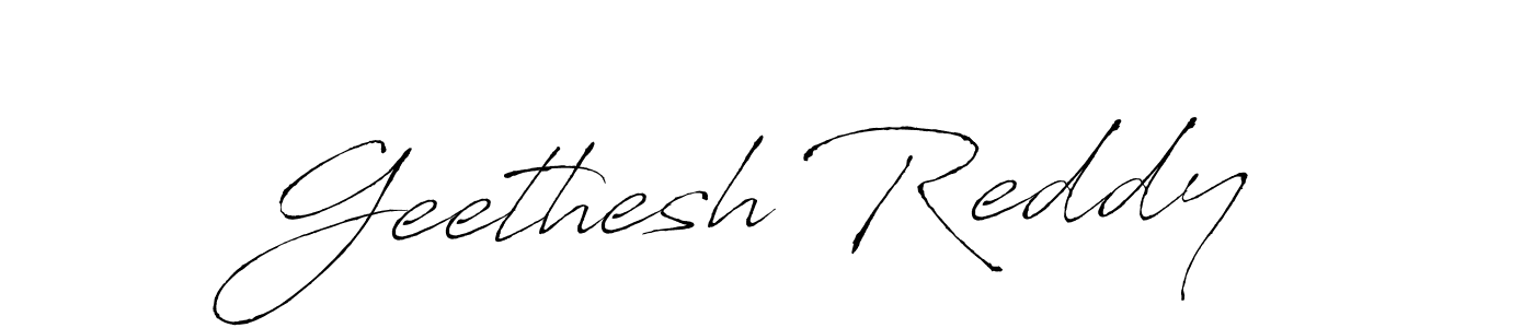 How to make Geethesh Reddy signature? Antro_Vectra is a professional autograph style. Create handwritten signature for Geethesh Reddy name. Geethesh Reddy signature style 6 images and pictures png