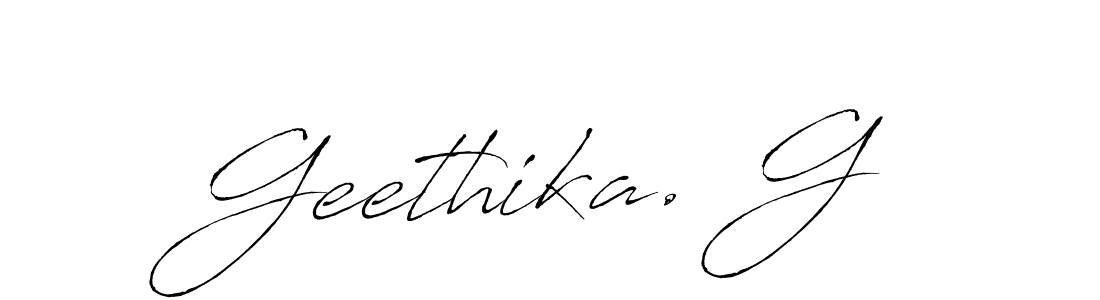 How to make Geethika. G signature? Antro_Vectra is a professional autograph style. Create handwritten signature for Geethika. G name. Geethika. G signature style 6 images and pictures png