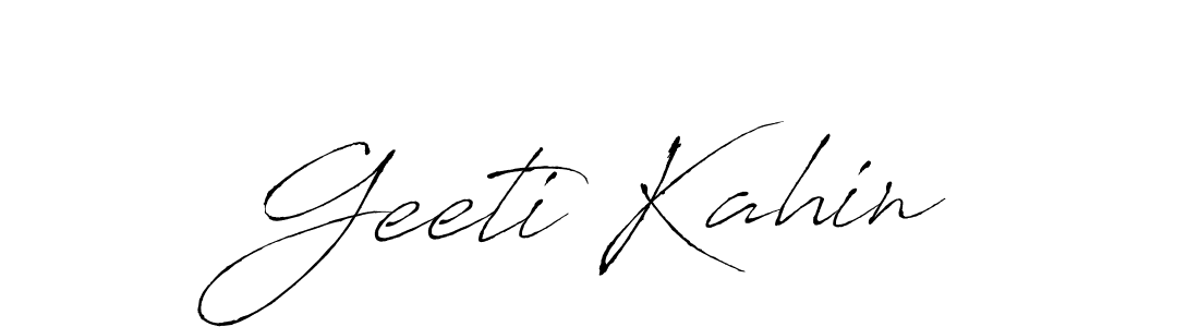 Geeti Kahin stylish signature style. Best Handwritten Sign (Antro_Vectra) for my name. Handwritten Signature Collection Ideas for my name Geeti Kahin. Geeti Kahin signature style 6 images and pictures png
