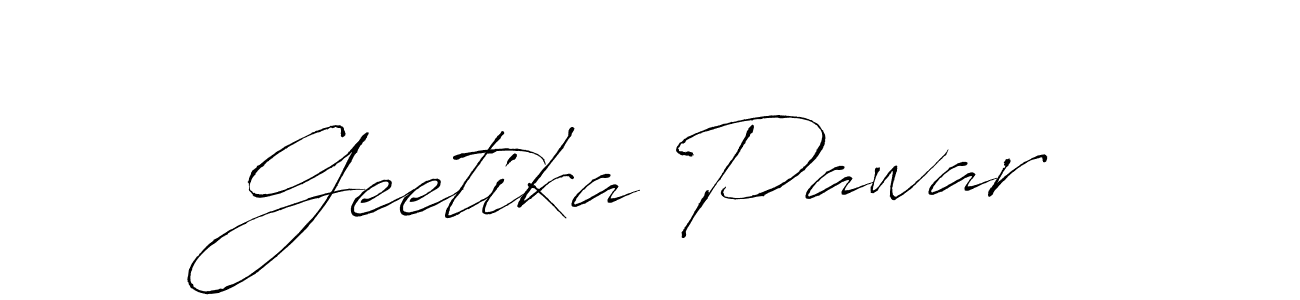 Also we have Geetika Pawar name is the best signature style. Create professional handwritten signature collection using Antro_Vectra autograph style. Geetika Pawar signature style 6 images and pictures png