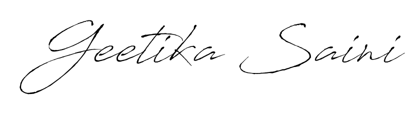 Create an unforgettable impression when signing with Geetika Saini name styled in Antro_Vectra typography. 100% free online generator. Geetika Saini signature style 6 images and pictures png