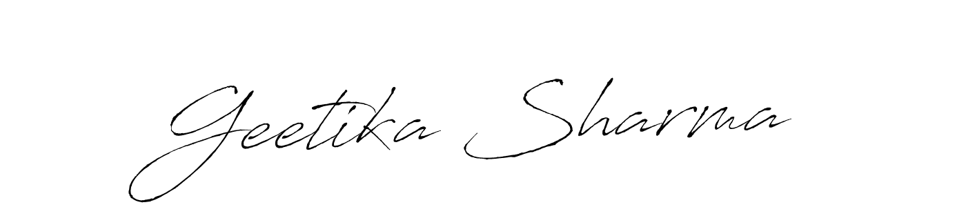 Geetika Sharma stylish signature style. Best Handwritten Sign (Antro_Vectra) for my name. Handwritten Signature Collection Ideas for my name Geetika Sharma. Geetika Sharma signature style 6 images and pictures png