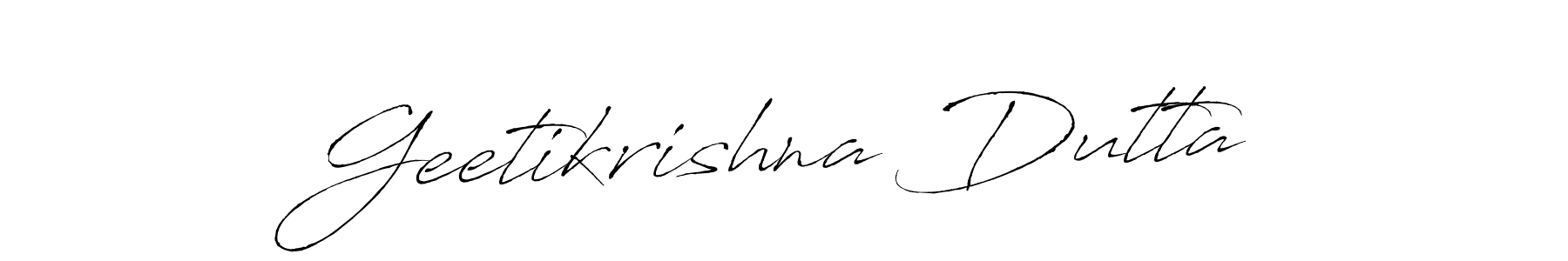 The best way (Antro_Vectra) to make a short signature is to pick only two or three words in your name. The name Geetikrishna Dutta include a total of six letters. For converting this name. Geetikrishna Dutta signature style 6 images and pictures png