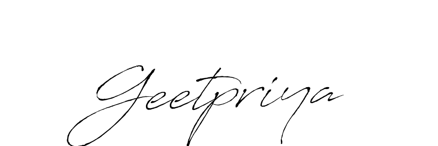 The best way (Antro_Vectra) to make a short signature is to pick only two or three words in your name. The name Geetpriya include a total of six letters. For converting this name. Geetpriya signature style 6 images and pictures png