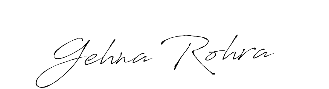 Make a beautiful signature design for name Gehna Rohra. With this signature (Antro_Vectra) style, you can create a handwritten signature for free. Gehna Rohra signature style 6 images and pictures png