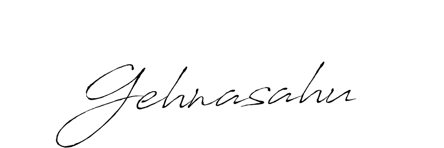 Make a beautiful signature design for name Gehnasahu. With this signature (Antro_Vectra) style, you can create a handwritten signature for free. Gehnasahu signature style 6 images and pictures png