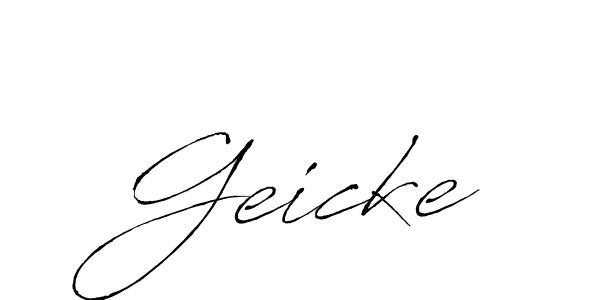 The best way (Antro_Vectra) to make a short signature is to pick only two or three words in your name. The name Geicke include a total of six letters. For converting this name. Geicke signature style 6 images and pictures png