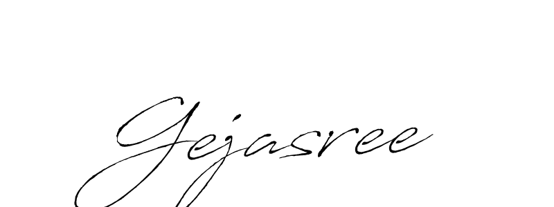 Use a signature maker to create a handwritten signature online. With this signature software, you can design (Antro_Vectra) your own signature for name Gejasree. Gejasree signature style 6 images and pictures png