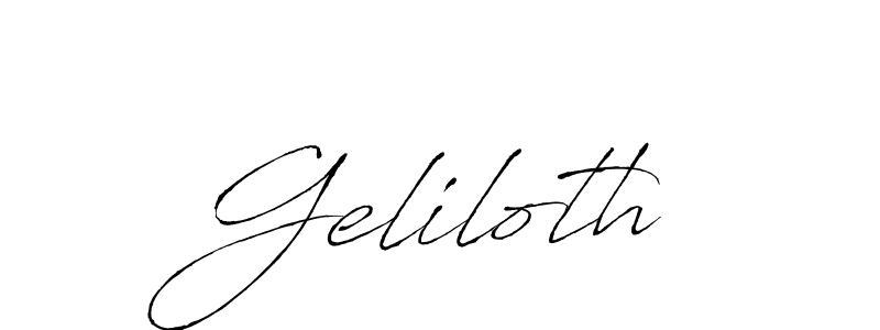 Geliloth stylish signature style. Best Handwritten Sign (Antro_Vectra) for my name. Handwritten Signature Collection Ideas for my name Geliloth. Geliloth signature style 6 images and pictures png