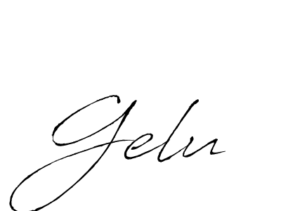 This is the best signature style for the Gelu name. Also you like these signature font (Antro_Vectra). Mix name signature. Gelu signature style 6 images and pictures png
