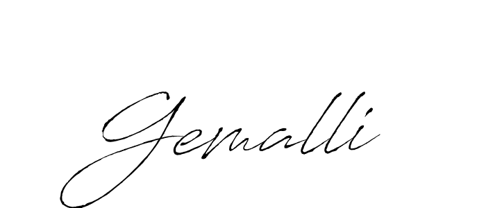 Also we have Gemalli name is the best signature style. Create professional handwritten signature collection using Antro_Vectra autograph style. Gemalli signature style 6 images and pictures png