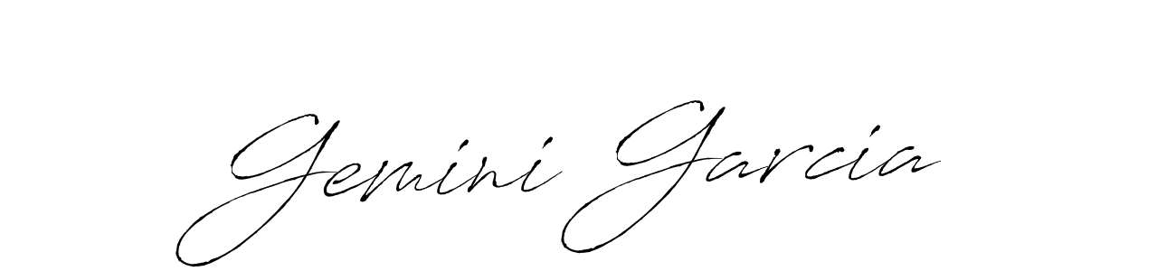 Design your own signature with our free online signature maker. With this signature software, you can create a handwritten (Antro_Vectra) signature for name Gemini Garcia. Gemini Garcia signature style 6 images and pictures png