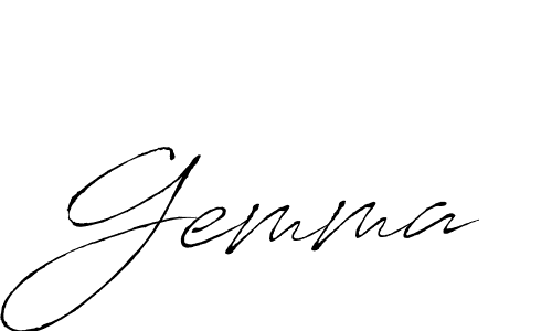 Design your own signature with our free online signature maker. With this signature software, you can create a handwritten (Antro_Vectra) signature for name Gemma. Gemma signature style 6 images and pictures png