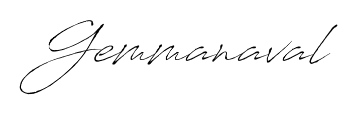 A modern signature idea for name Gemmanaval using Antro_Vectra font. Clean strokes and elegant curves make it stand out instantly. Gemmanaval signature style 6 images and pictures png