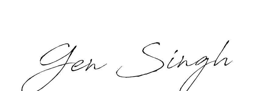 It looks lik you need a new signature style for name Gen Singh. Design unique handwritten (Antro_Vectra) signature with our free signature maker in just a few clicks. Gen Singh signature style 6 images and pictures png