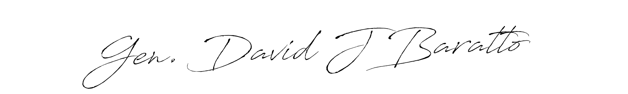 Use a signature maker to create a handwritten signature online. With this signature software, you can design (Antro_Vectra) your own signature for name Gen. David J Baratto. Gen. David J Baratto signature style 6 images and pictures png