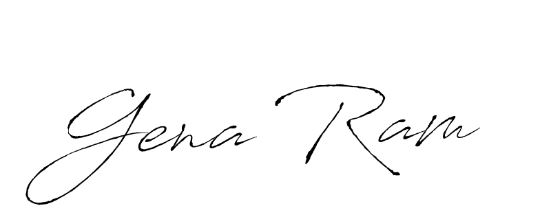 How to make Gena Ram name signature. Use Antro_Vectra style for creating short signs online. This is the latest handwritten sign. Gena Ram signature style 6 images and pictures png