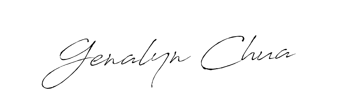 Use a signature maker to create a handwritten signature online. With this signature software, you can design (Antro_Vectra) your own signature for name Genalyn Chua. Genalyn Chua signature style 6 images and pictures png