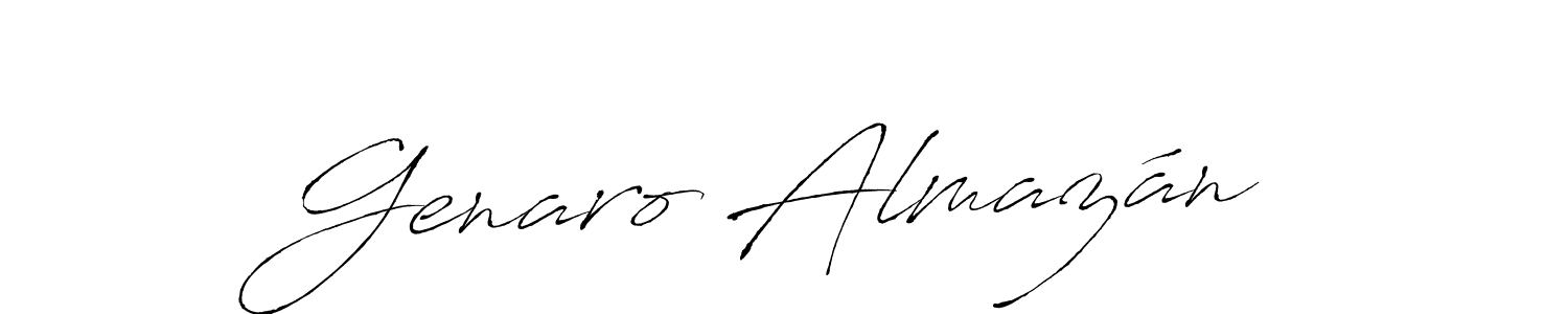 Also we have Genaro Almazán name is the best signature style. Create professional handwritten signature collection using Antro_Vectra autograph style. Genaro Almazán signature style 6 images and pictures png