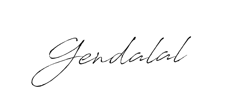 Make a beautiful signature design for name Gendalal. With this signature (Antro_Vectra) style, you can create a handwritten signature for free. Gendalal signature style 6 images and pictures png