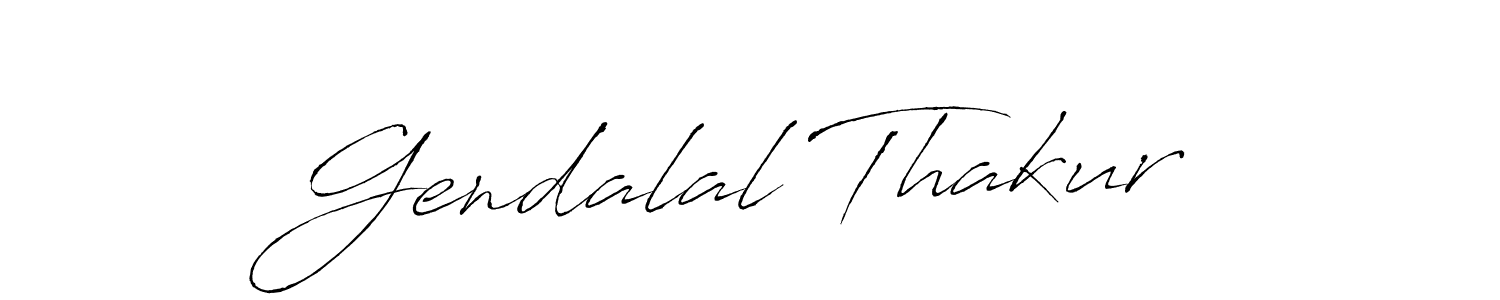 Design your own signature with our free online signature maker. With this signature software, you can create a handwritten (Antro_Vectra) signature for name Gendalal Thakur. Gendalal Thakur signature style 6 images and pictures png