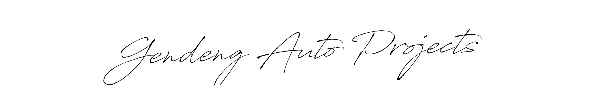 Also we have Gendeng Auto Projects name is the best signature style. Create professional handwritten signature collection using Antro_Vectra autograph style. Gendeng Auto Projects signature style 6 images and pictures png