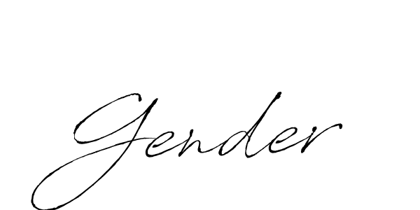 How to make Gender name signature. Use Antro_Vectra style for creating short signs online. This is the latest handwritten sign. Gender signature style 6 images and pictures png