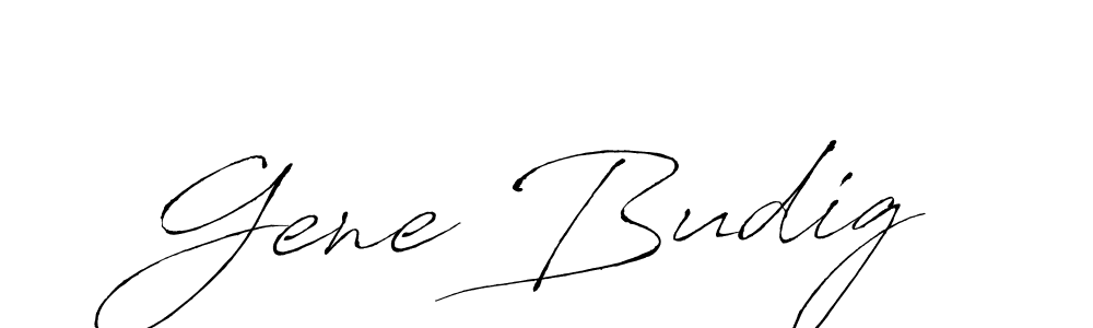 Also we have Gene Budig name is the best signature style. Create professional handwritten signature collection using Antro_Vectra autograph style. Gene Budig signature style 6 images and pictures png